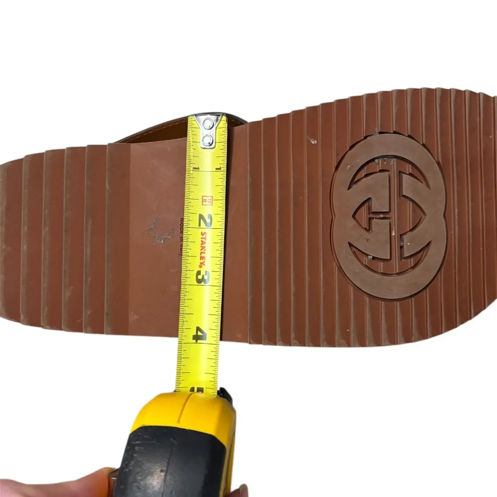 Gucci  interlocking g leather sandals - 8.5 - Picture 6 of 8